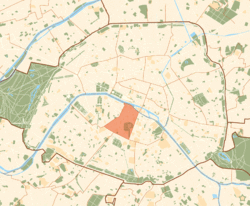 该区在巴黎的位置