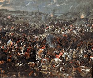 Painting depicting the Battle of Vienna, 1683