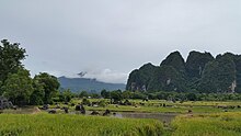 Areal pertanian Leang-leang di hulu daerah aliran sungai Pute