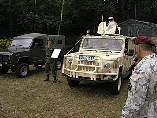 Presentation of Honker Skorpion 3 before mission in Iraq in 2003