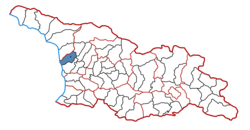 Location of the municipality within Georgia