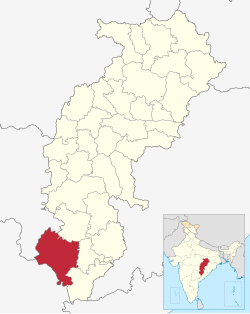 Location of பிஜப்பூர்