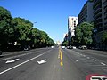 La Avenida del Libertador en su intersección con la calle Olleros, en el barrio de Palermo.