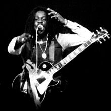 Dennis Brown performing in 1980