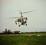 Ein Kamow Ka-26 im Düngeeinsatz, 1977