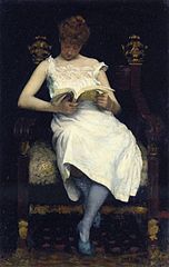 Girl reading 1893, private collection