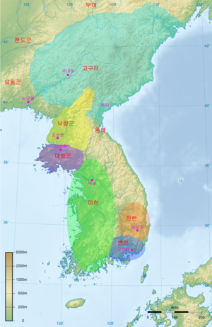 주황색이 진한.