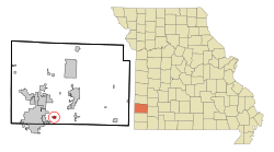 Location of Duenweg, Missouri