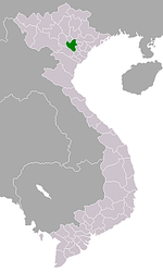Položaj grada Hanoi u Vijetnamu