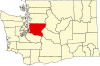 State map highlighting King County