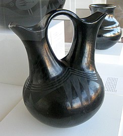 María and Julián Martinez wedding vase, San Ildefonso Pueblo, collection Fred Jones Jr. Museum of Art