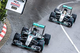 Rosberg und Hamilton beim Großen Preis von Monaco