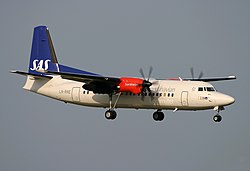 スカンジナビア航空のフォッカー50