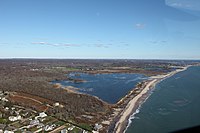 Trustom Pond, a lagoon in South Kingstown