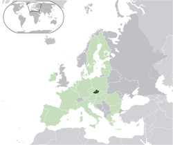 摩拉維亞於歐洲位置圖