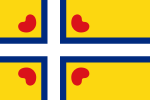 Inofficiell flagga för Frisien.