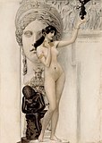 Gustav Klimt, Alegoria de Skulptur, 1889