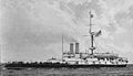 A Viktória királynő tiszteletére elnevezett, 1890-ben szolgálatba állított, 1893-ban balesetben elsüllyedt 11 200 tonnás HMS Victoria pre-dreadnought csatahajó.