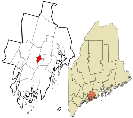 Location in Lincoln County and the state of Maine