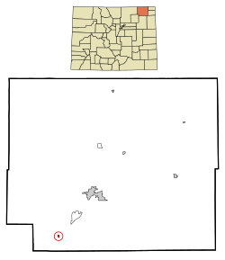 Location in Logan County and the state of کلرادو