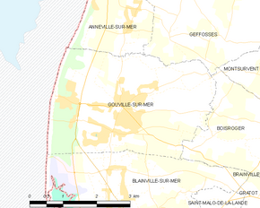 Poziția localității Gouville-sur-Mer
