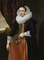 Portrait of the wife of Alexander van der Capellen, 1626