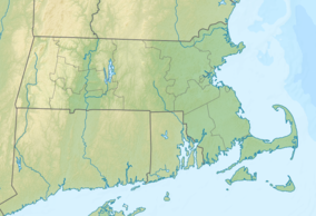 Map showing the location of Sudbury Reservoir