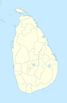 Map showing the location of Bundala National Park