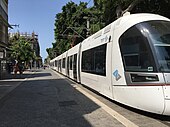 הרכבת הקלה בתל אביב, הקו האדום. שדרות ירושלים, יפו (כיוון נסיעה לבת ים). 2023