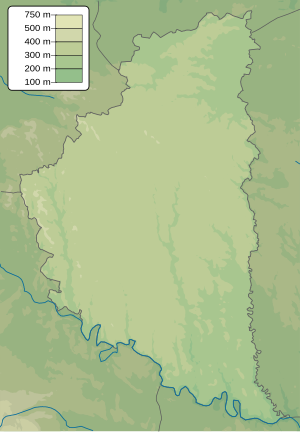 Урочище Подільська бучина. Карта розташування: Тернопільська область