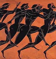 Ancient Greek sprinters, c. 530 B.C.