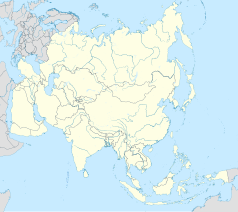 Mapa konturowa Azji, po prawej znajduje się punkt z opisem „Okinawa”