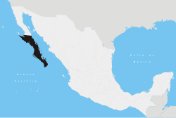 State o Baja California Sur athin Mexico