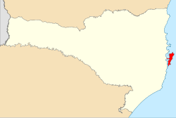Localização de Florianópolis em Santa Catarina