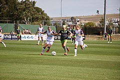 photo of O'Sullivan playing for Canberra United, November 2018