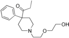 Chemical structure of droxypropine.