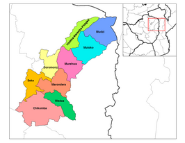 Kaart van Mashonaland East