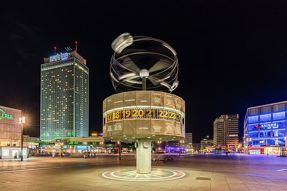 World Clock, Berlin, Germany.