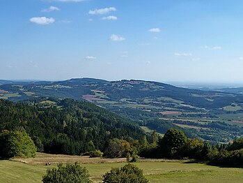 Crête du Tabor depuis Kozákov.