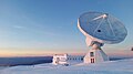 The IRAM 30-meter telescope.