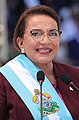 Image 1Xiomara Castro became the first woman to gain a presidential charge in Honduras. (from History of Honduras)