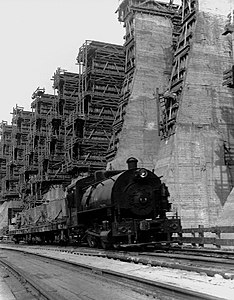 Строительство плотины, 1931 год
