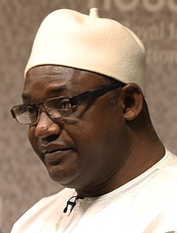 Adama Barrow vuonna 2018.