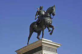 El condottiero Bartolomeo Colleoni, de Andrea Verrocchio (1475)[25]​