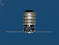 Cygnus S.S. Janice Voss na niskiej orbicie okołoziemskiej (zdjęcie wykonane z ISS)