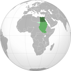 سبز: پادشاهی مصر سبز روشن‌تر: سودان انگلیسی مصری مالیکیت مشترک روشن‌ترین رنگ سبز: نماد سودان لیبی ایتالیایی در 1919.