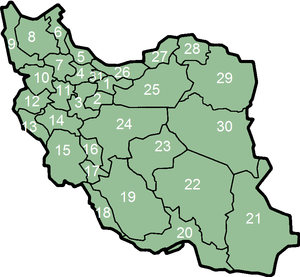 Нумерисана мапа покрајина