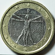 Italiensk 1 euro fra 2009