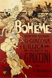 Affiche de spectacle. Tons rouge et or dominants. À gauche farandole de danseurs. Atmosphère d'insouciance et d'allant.