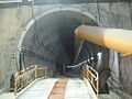 落馬洲支線：上水站至古洞站地底隧道，鑽掘工程入口。